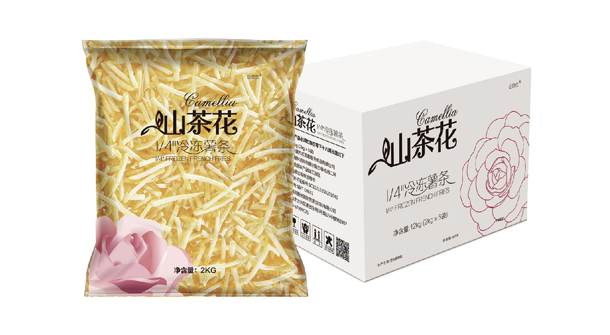 山茶花1/4''冷冻薯条