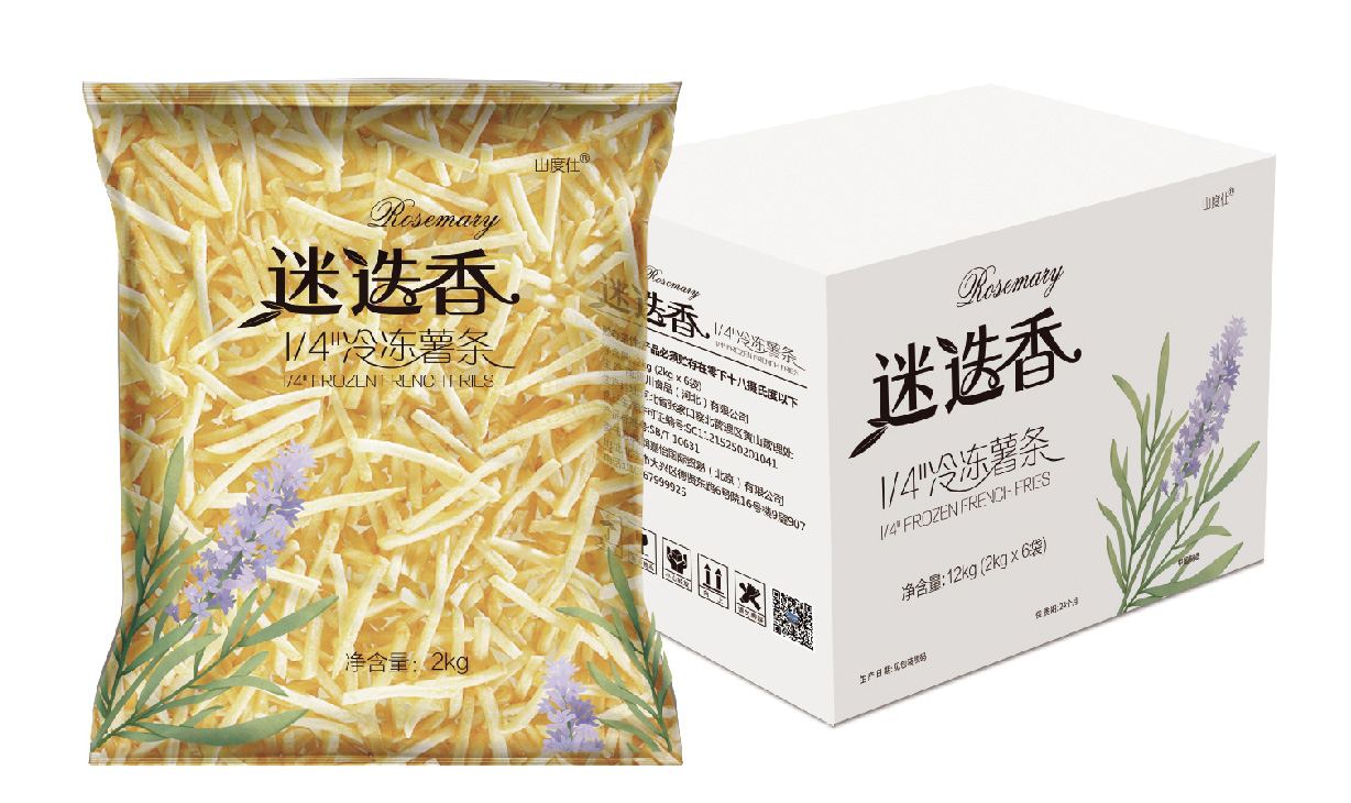 迷迭香1/4''冷冻薯条